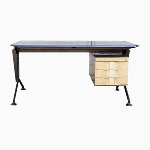 Arco Series Schreibtisch mit Schublade von BBPR für Olivetti Synthesis, 1960er
