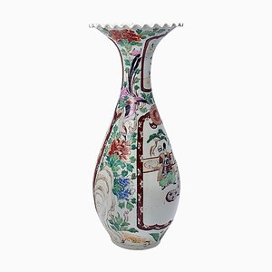 Japanische Imari Bodenvase mit Trompetenhals aus Porzellan, 1930er