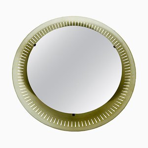 Mid-Century Metal Illuminated Mirror by Hillebrand, Germany, 1950s