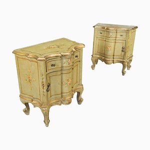 Bedside Tables in Poplar, Italy, 20th Century, Set of 2