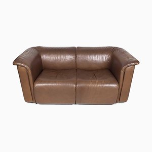 Tan-Colored Leather Sofa from Wittmann