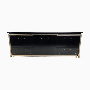 Messing und Lackiertes Sideboard von Maison Jansen, 1970er