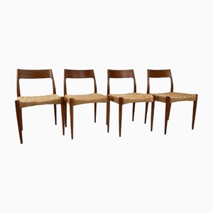 Mid-Century Danish Model 77 Chairs by Niels Møller, 1959, Set of 4