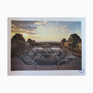 JR - JR au Louvre, 29 Mars 2019, Paris, France (18:08), Lithographie