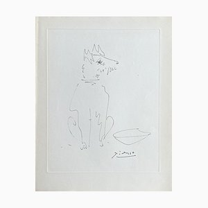Pablo Picasso, Happy Dog, 1954, Etching