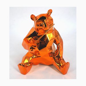 Escultura Panda Spirit edición naranja de Richard Orlinski