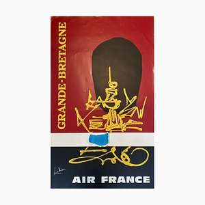 Georges Mathieu, Air France Great Britain Advertisement, 1967, Poster