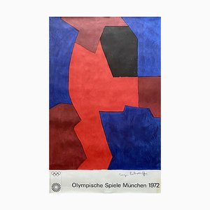 Póster de Serge Poliakoff, Juegos Olímpicos de Múnich, 1972