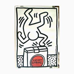 Keith Haring, Lucky Strike, 1987, Original Poster