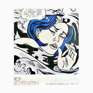 Roy Lichtenstein, The Drowning Girl, 1989, Lithographic Poster