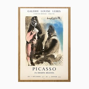 Pablo Picasso, Dessins de Picasso à la Galerie Louise Leiris, 1973, Affiche Originale
