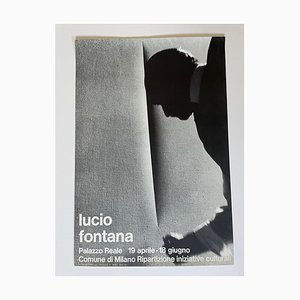Ugo Mulas, Lucio Fontana Ausstellung im Palazzo Reale in Mailand, 1972, Plakat