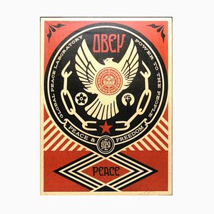 Shepard Fairey, Peace and Freedom Dove, 2014, Silkscreen on Wood Panel, Framed