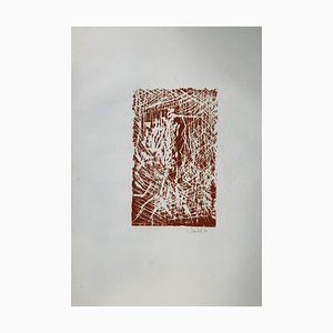 G. Baselitz, Abstract Landscape, 1980, Original Linograph