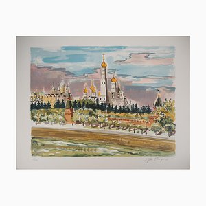 Yves Brayer, The Kremlin and the Moskva, 20th-Century, Original Lithograph