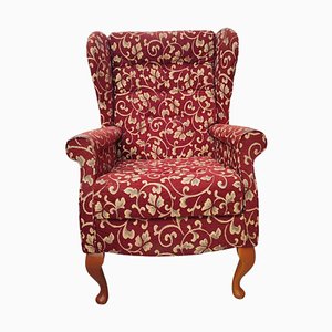 Fireside Wing Chair with Queen Anne Legs
