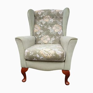 Original Sherborne Fireside Chair in Pastel Green Velvet