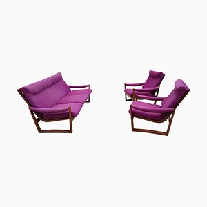 Mid-Century Virginia Sofa & Chairs by Guy Rogers, Set of 3