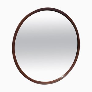 Danish Style Lacquered Wood Mirror, 1970s