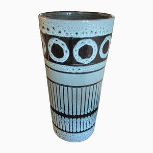 Tall Vase with Geometric Patterns