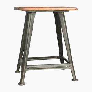 Industrial Factory Stool from Rowac, 1920s