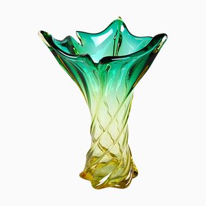 Jarrón Mid-Century de cristal de Murano, Italia, años 60