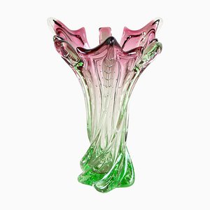 Mid-Century Sommerso Murano Glass Vase, Italy, 1960s