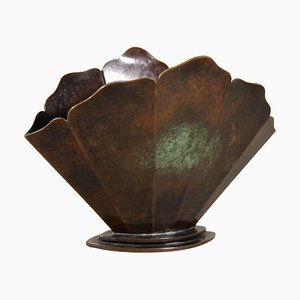 Art Deco Danish Vase in Patinated Bronze, 1920
