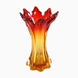 Italienische Mid-Century Vase aus Muranoglas, 1960er