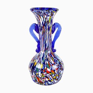 Italienische Mid-Century Vase aus Muranoglas von Fratelli Toso, 1940er