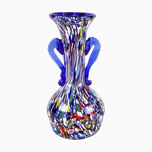 Mid-Century Italian Vase in Murano Glass by Fratelli Toso, 1940s