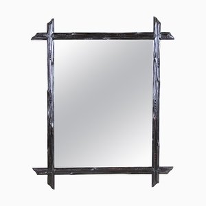 Austrian Rustic Black Forest Wall Mirror, 1880