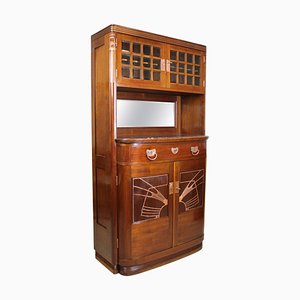 Austrian Art Nouveau Cabinet in Mahogany by August Ungethüm, 1900
