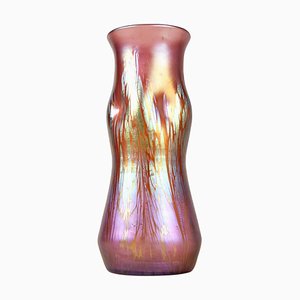 Vase Medici en Verre Rose de Loetz Witwe, 1902