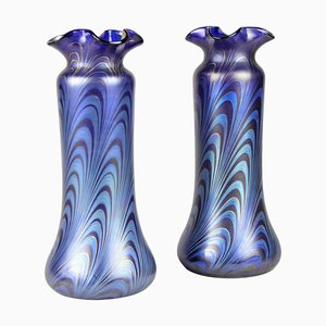 Phaenomen Genre 7624 Glass Vases from Loetz Witwe, 1898, Set of 2