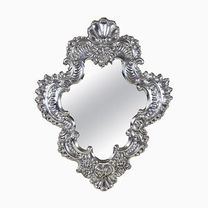 Venetian Silvered Wall Mirror, Italy, 1890s