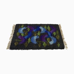 Schwedischer Vintage Teppich mit Vogel-Motiv