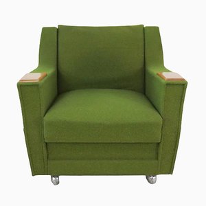 Aichaids Lounge Chair in Green Fabric