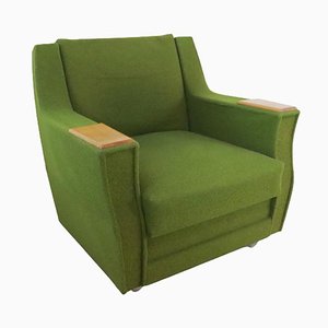 Schiltach Lounge Chair in Green Fabric