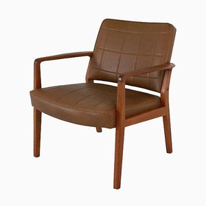 Arvtrask Armchair in Leather and Teak