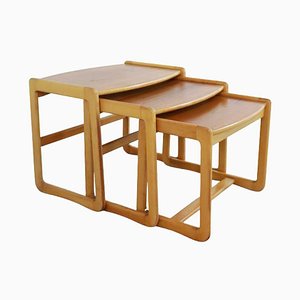 Maghull Nesting Tables in Wood, Set of 3