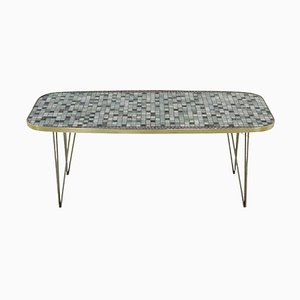 Vintage Coffee Table with Mosaic Pattern