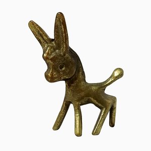 Donkey Figure in Brass by Walter Bosse
