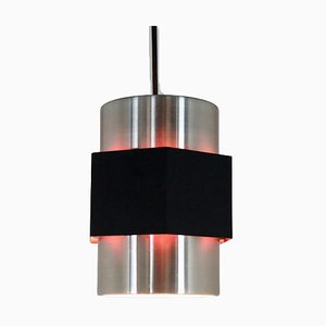 Vintage Space Age Hanging Lamp in Stainless Steel