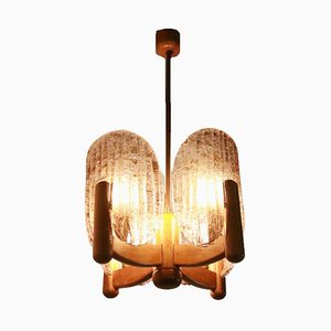 Lampe à Suspension Zemmer Vintage en Verre