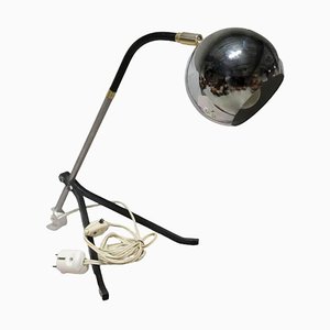 Lampe de Bureau Vintage avec Boule en Argent