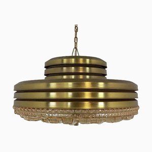 Swedish Hanging Lamp in Brass