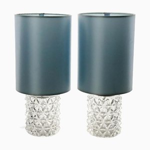 Table Lamps in Crystal, Set of 2