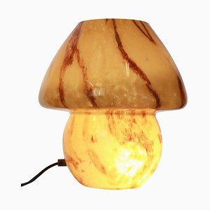 Vintage Mushroom Lamp in Glass