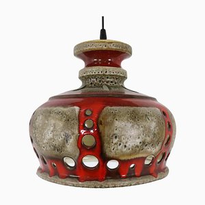 Lampada a sospensione vintage in ceramica
